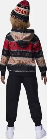 Спортивний костюм дитячий Nike JORDAN MJ HOLIDAY чорно-червоно-бежевий 85C785-023