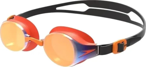Очки для плавания детские Speedo HYDROPURE MIRROR GOG JU оранжево-черные 8-12671F276