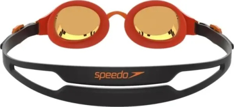 Очки для плавания детские Speedo HYDROPURE MIRROR GOG JU оранжево-черные 8-12671F276