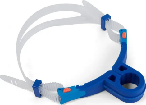 Дихальна трубка для плавання Speedo CENTER SNORKEL AU синьо-помаранчева 8-07361F959