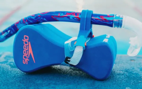 Дихальна трубка для плавання Speedo CENTER SNORKEL AU синьо-помаранчева 8-07361F959