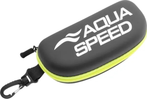 Чохол для окулярів для плавання Aqua Speed GOGGLE CASE чорно-жовтий 737-18