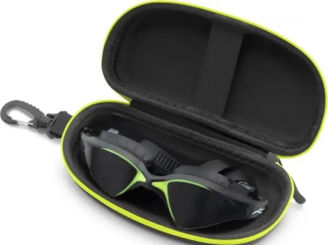 Чохол для окулярів для плавання Aqua Speed GOGGLE CASE чорно-жовтий 737-18