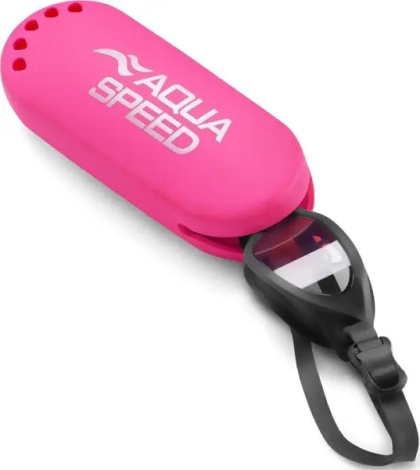 Чохол для окулярів для плавання Aqua Speed SILICONE GOGGLE CASE рожевий 633-03