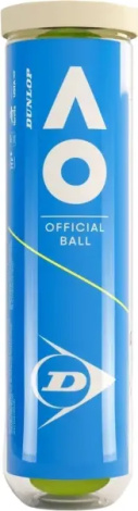 Набор мячей для тенниса Dunlop AUSTRALIAN OPEN 4B желтый (4 штуки) 601602