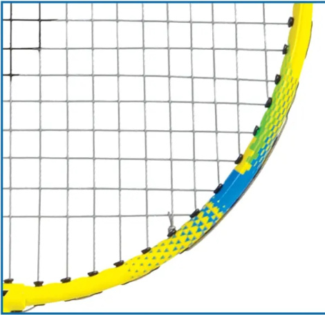 Ракетка для бадмінтону Talbot BADMINTON RACKET ATTACKER жовто-блакитно-салатова 429806