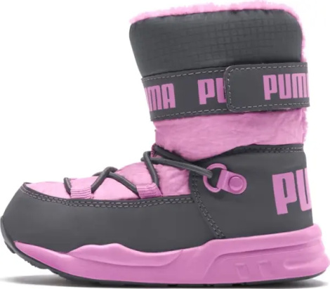 Ботинки детские Puma TRINOMIC розово-серые 363978-06