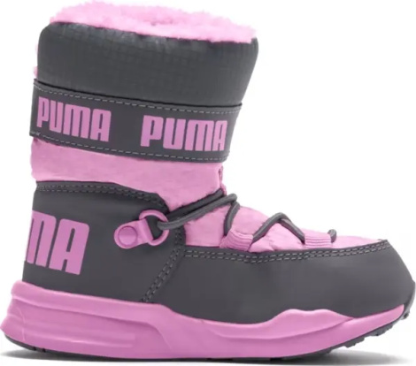 Ботинки детские Puma TRINOMIC розово-серые 363978-06