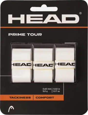 Обмотка для ракеток Head PRIME TOUR белая (3 штуки) 285-621 wh