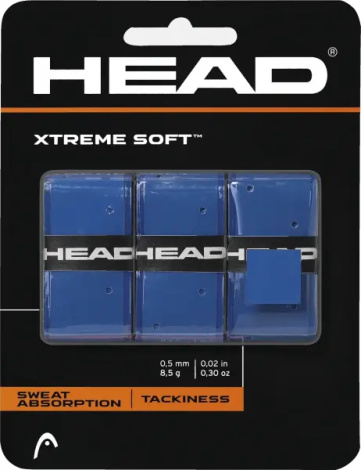 Обмотка для ракеток Head XTREMESOFT OVERGRIP синя (3 штуки) 285-104 blue