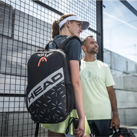 Рюкзак Head TEAM BACKPACK 21L чорно-срібно-жовтогарячий 262244 bkcc