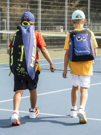 Сумка для тенісу дитяча Head JR TOUR RACKET BAG MONSTER 35L фіолетово-чорно-лаймова 260754