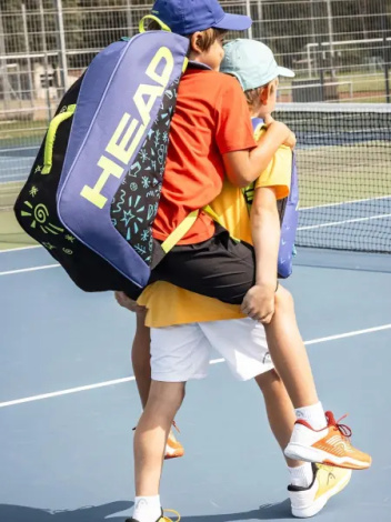 Сумка для тенісу дитяча Head JR TOUR RACKET BAG MONSTER 35L фіолетово-чорно-лаймова 260754