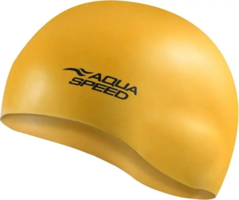 Шапочка для плавання Aqua Speed MONO темно-жовта 111-06