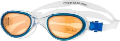 Очки для плавания Aqua Speed X-PRO оранжево-сине-прозрачные 087-14