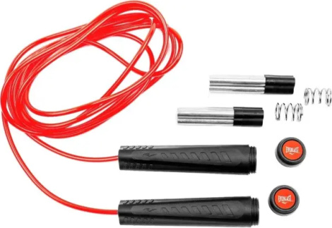 Скакалка Everlast ADJUSTABLE WEIGHTED JUMP ROPE червоно-чорна 335 см P00002708