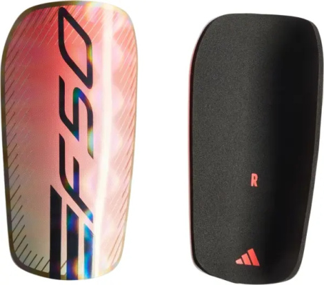 Щитки футбольные Adidas F50 CLUB персиково-черные KE5199
