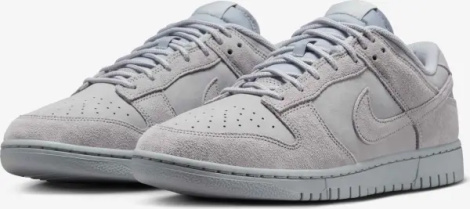 Кроссовки Nike DUNK LOW RETRO SE серые IB6651-002