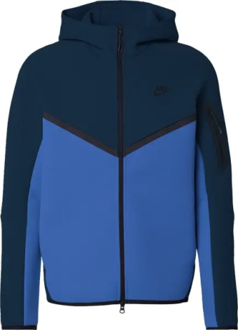 Толстовка Nike TECH FULL-ZIP WINDRUNNER HOODIE темно-бирюзово-синяя HV0949-438