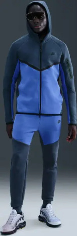 Толстовка Nike TECH FULL-ZIP WINDRUNNER HOODIE темно-бирюзово-синяя HV0949-438