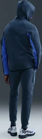 Толстовка Nike TECH FULL-ZIP WINDRUNNER HOODIE темно-бирюзово-синяя HV0949-438