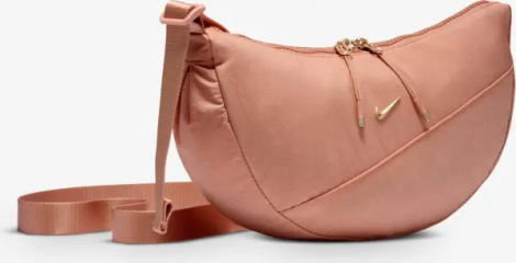 Сумка через плече жіноча Nike AURA CRESCENT CROSSBODY 4L коричнева HQ4370-688