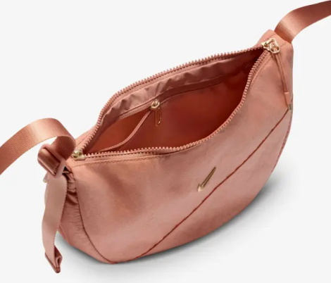 Сумка через плече жіноча Nike AURA CRESCENT CROSSBODY 4L коричнева HQ4370-688