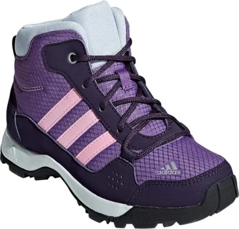 Ботинки для хайкинга детские Adidas TERREX HYPERHIKER MID фиолетово-темно-фиолетово-светло-розовые G27789
