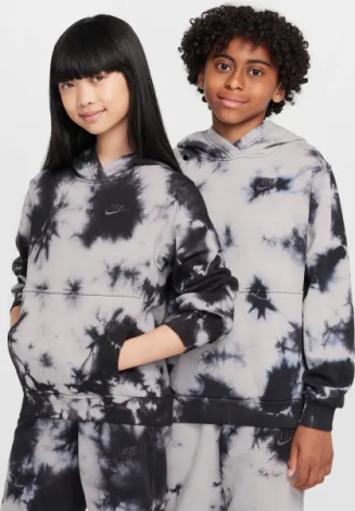 Спортивный костюм подростковый Nike SPORTSWEAR CLUB FLEECE серо-черный FZ5493-077__FZ5496-077