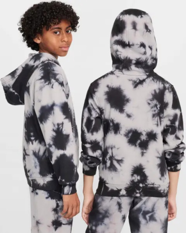 Спортивный костюм подростковый Nike SPORTSWEAR CLUB FLEECE серо-черный FZ5493-077__FZ5496-077
