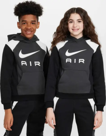 Спортивный костюм подростковый Nike AIR темно-серо-черно-белый FZ4955-060__FZ5004-010