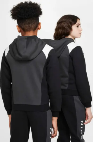 Спортивный костюм подростковый Nike AIR темно-серо-черно-белый FZ4955-060__FZ5004-010