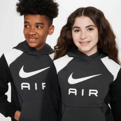 Спортивный костюм подростковый Nike AIR темно-серо-черно-белый FZ4955-060__FZ5004-010