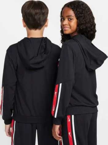 Спортивный костюм подростковый Nike SPORTSWEAR CLUB черно-красно-белый FZ4906-010__FZ4911-010
