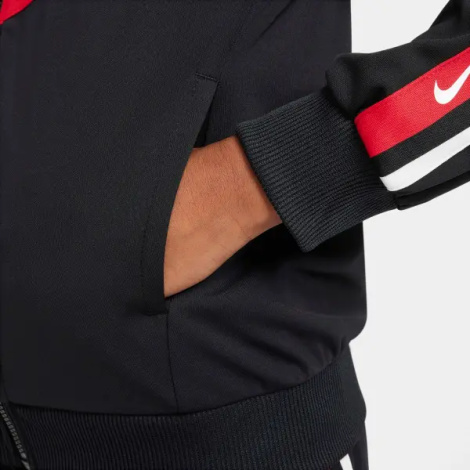 Спортивный костюм подростковый Nike SPORTSWEAR CLUB черно-красно-белый FZ4906-010__FZ4911-010