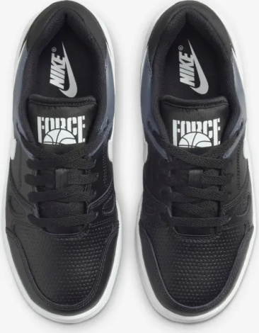 Кроссовки подростковые Nike FULL FORCE LOW (GS) черно-серо-белые FV5929-001