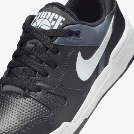 Кроссовки подростковые Nike FULL FORCE LOW (GS) черно-серо-белые FV5929-001