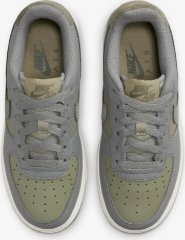 Кроссовки подростковые Nike AIR FORCE 1 LV8 (GS) оливково-серые FQ6948-001