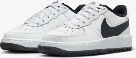Кроссовки подростковые Nike AIR FORCE 1 LV8 4 (GS) бело-черные FQ4118-100