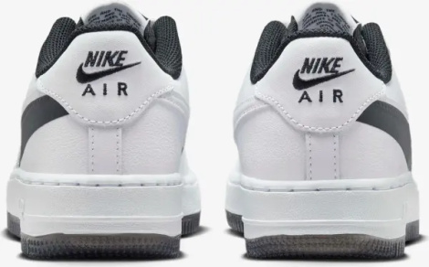 Кроссовки подростковые Nike AIR FORCE 1 LV8 4 (GS) бело-черные FQ4118-100