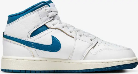 Кросівки підліткові Nike JORDAN 1 MID SE (GS) біло-сині FN7432-141