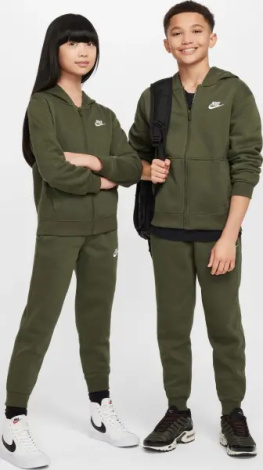 Спортивный костюм подростковый Nike SPORTSWEAR CLUB FLEECE оливковый FD3114-325
