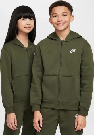Спортивный костюм подростковый Nike SPORTSWEAR CLUB FLEECE оливковый FD3114-325