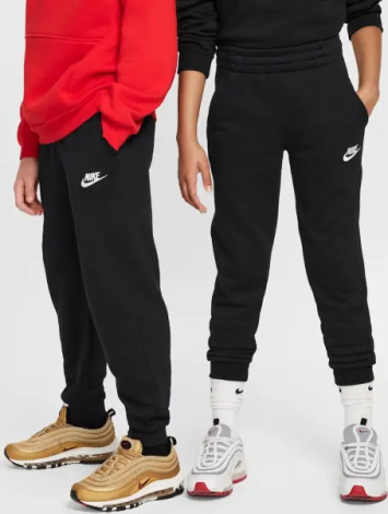 Спортивні штани підліткові Nike CLUB FLEECE FRENCH TERRY чорні FD3019-010