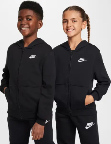 Толстовка підліткова Nike CLUB FLEECE FRENCH TERRY чорна FD3017-010