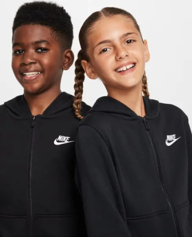 Толстовка підліткова Nike CLUB FLEECE FRENCH TERRY чорна FD3017-010