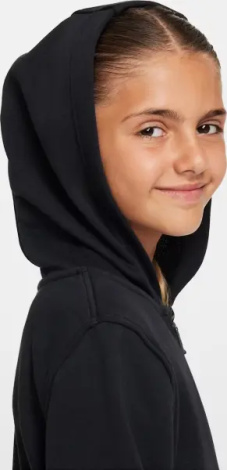 Толстовка підліткова Nike CLUB FLEECE FRENCH TERRY чорна FD3017-010