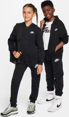 Толстовка підліткова Nike CLUB FLEECE FRENCH TERRY чорна FD3017-010