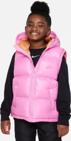 Жилетка підліткова Nike SPORTSWEAR HEAVYWEIGHT SYNTHETIC FILL EASYON THERMA-FIT REPEL LOOSE HOODED рожева FD2844-675