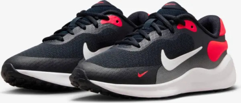 Кросівки бігові підліткові Nike REVOLUTION 7 (GS) темно-синьо-червоні FB7689-400